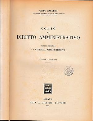 Corso di Diritto Amministrativo, vol. 2^
