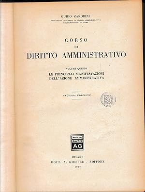 Corso di Diritto Amministrativo, vol. 5^