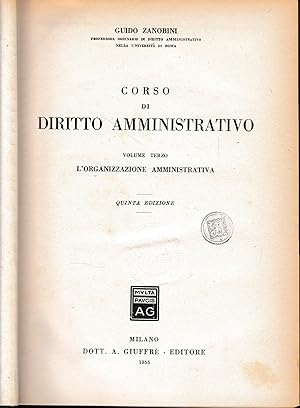 Corso di Diritto Amministrativo, vol. 3^
