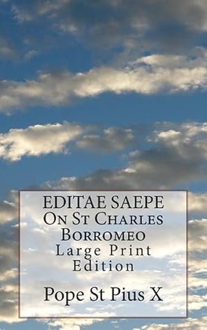 Seller image for EDITAE SAEPE On St Charles Borromeo (Paperback) for sale by Grand Eagle Retail