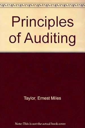 Image du vendeur pour Principles of Auditing mis en vente par WeBuyBooks