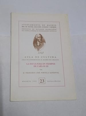 Imagen del vendedor de La escultura en tiempos de Carlos III a la venta por Libros Ambig