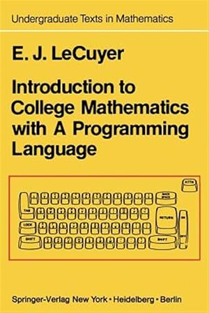 Seller image for Introduction to College Mathematics With a Programming Language for sale by GreatBookPrices
