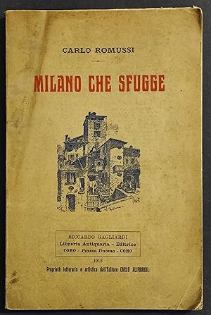 Seller image for Milano che Sfugge - C. Romussi - Ed. Aliprandi - 1913 for sale by ADe-Commerce