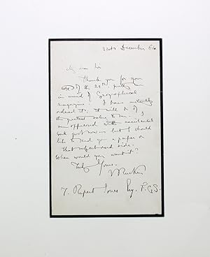 Seller image for An Original Hand Written and Signed Letter by Philosopher John Ruskin to Paleontologist, Thomas Rupert Jones for sale by Lasting Words Ltd