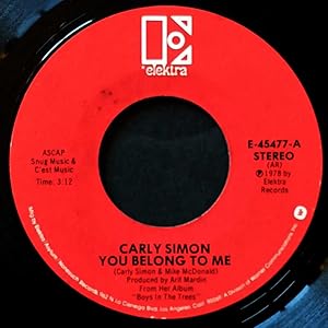 Imagen del vendedor de You Belong To Me / In A Small Moment [7" 45 rpm Single] a la venta por Kayleighbug Books, IOBA