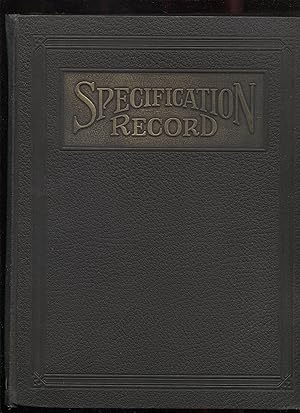 Specification Record of The American Specification Institute Vol. Four, 1931