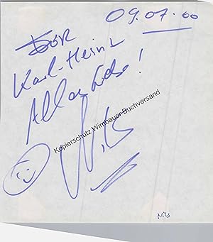 Original Autogramm Nils (unidentifiziert) /// Autogramm Autograph signiert signed signee