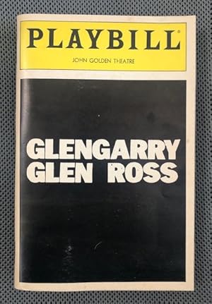 Seller image for Playbill for 1984 Production of Glengarry Glen Ross John Golden Theatre for sale by The Groaning Board