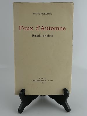 Immagine del venditore per Feux d'automne. Essais choisis venduto da Librairie Christian Chaboud