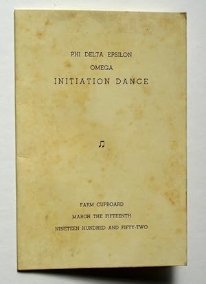 Bild des Verkufers fr Phi Delta Epsilon Initiation Dance 1952, Omega Chapter, University of Michigan zum Verkauf von Silicon Valley Fine Books