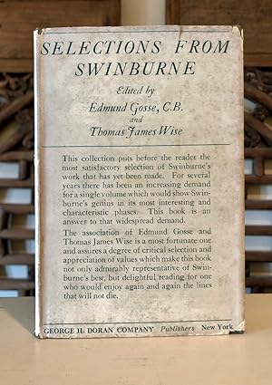 Imagen del vendedor de Selections from A. C. Swinburne - IN Scarce Dust Jacket a la venta por Long Brothers Fine & Rare Books, ABAA