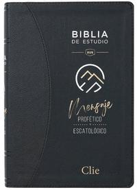 Seller image for BIBLIA DE ESTUDIO DEL MENSAJE PROFTICO Y ESCATOLGICO (Leathersoft Clsica Negra sin ndice) for sale by Vuestros Libros