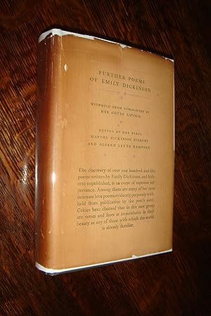 Image du vendeur pour Further Poems of Emily Dickinson (first printing in rare first state DJ) mis en vente par Medium Rare Books