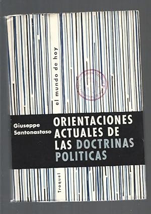 Immagine del venditore per ORIENTACIONES ACTUALES DE LAS DOCTRINAS POLITICAS venduto da Desvn del Libro / Desvan del Libro, SL