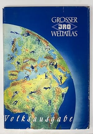 Grosser JRO Weltatlas Volksausgabe mit 100 meist 10farbigen Landkartenseiten mit über 120000 Name...
