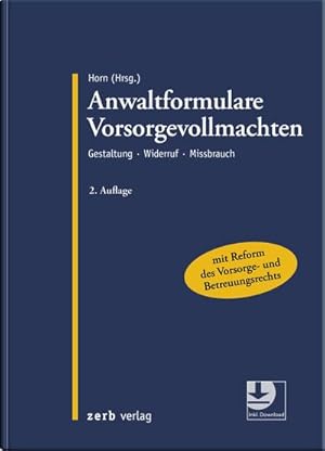 Seller image for Anwaltformulare Vorsorgevollmachten for sale by Rheinberg-Buch Andreas Meier eK