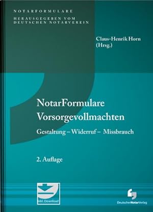 Seller image for Notarformulare Vorsorgevollmachten for sale by Rheinberg-Buch Andreas Meier eK