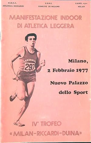 Immagine del venditore per Manifestazione indoor di atletica leggera 1977 venduto da Librodifaccia