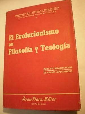 Imagen del vendedor de El Evolucionismo en Filosofa y Teologa a la venta por Librera Antonio Azorn