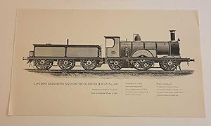 Imagen del vendedor de London Brighton & South No. 329, c.1881 (Railway Engraving, 1964) a la venta por Maynard & Bradley