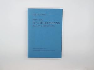 Festschrift für Prof. Dr. H.-G. Hillemanns zum 65. Geburtstag.