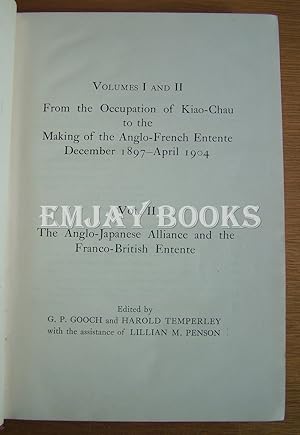 Image du vendeur pour British Documents on the Origins of the War 1898 - 1914. Vol.II The Anglo-Japanese Alliance and the Franco-British Entente. Volume II Only mis en vente par EmJay Books