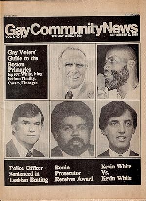 Gay Community News Vol. 7 no. 9 Sept. 22, 1979