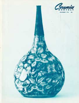 Image du vendeur pour Ceramic Monthly: November 1976. mis en vente par Wittenborn Art Books