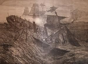 Bild des Verk�ufers f�r The Collision Between The "Ville Du Havre" And The "Loch Earn." Harper's Weekly, January 10, 1874. zum Verkauf von Wittenborn Art Books