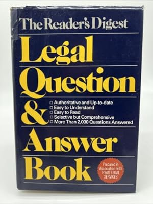 Imagen del vendedor de Legal Question and Answer Book a la venta por Dean Family Enterprise