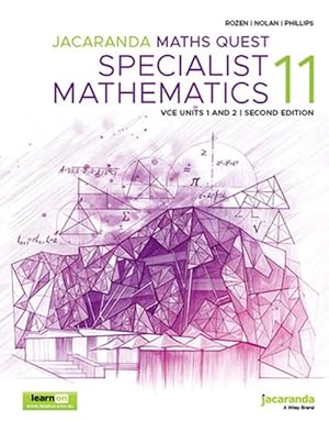 Seller image for Jacaranda Maths Quest 11 Specialist Mathematics VCE Units 1 and 2 2e learnON and Print (Paperback) for sale by Grand Eagle Retail