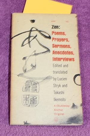 Seller image for ZEN Poems, Prayers, Sermons, Anecdotes, Interviews for sale by THE BOOK VAULT