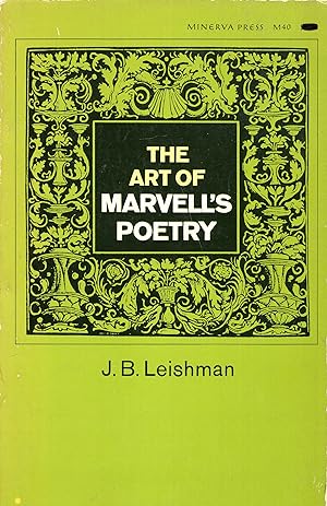 Seller image for The Art of Marvell's Poetry. for sale by A Cappella Books, Inc.