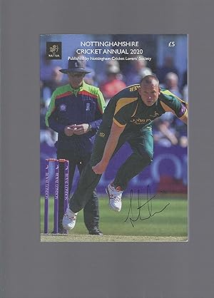 Nottinghamshire Cricket Annual 2020 - SIGNED BY 21 PLAYERS OR SUPPORT STAFF