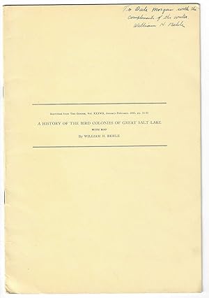 Seller image for A History of the Bird Colonies of Great Salt Lake for sale by Tschanz Rare Books