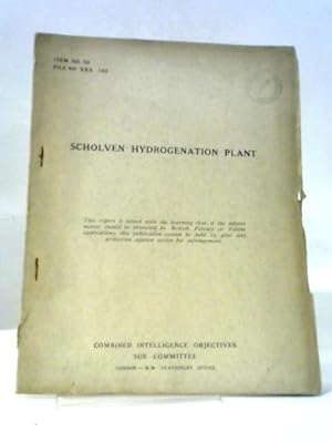 Seller image for Scholven Hydrogenation Plant Item No.30 File No. XXX-102 for sale by World of Rare Books