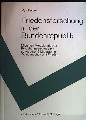 Bild des Verkufers fr Friedensforschung in der Bundesrepublik: Gegenstand und Aufgaben der Friedensforschung, ihre Lage in der Bundesrepublik sowie Mglichkeiten und Probleme ihrer Frderung. zum Verkauf von books4less (Versandantiquariat Petra Gros GmbH & Co. KG)