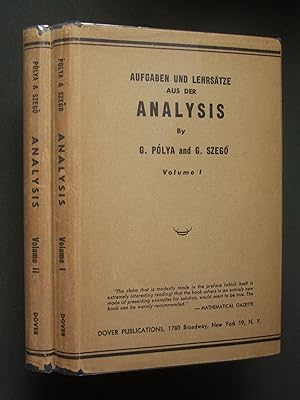 Image du vendeur pour Aufgaben und Lehrstze aus der Analysis: Erster Band: Reihen - Integralrechnung - Funktionentheorie; Zweiter Band: Funktionentheorie - Nellstellen - Polynome - Determinanten - Zahlentheorie [two volumes, complete] mis en vente par Bookworks [MWABA, IOBA]