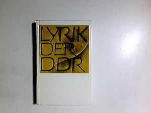 Bild des Verkufers fr Lyrik der DDR. zsgest. von Uwe Berger u. Gnther Deicke zum Verkauf von Antiquariat Buchhandel Daniel Viertel