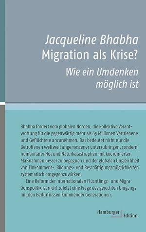 Image du vendeur pour Migration als Krise? Wie ein Umdenken mglich ist (kleine reihe) mis en vente par Gerald Wollermann