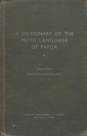 Imagen del vendedor de A Dictionary of the Motu Language of Papua. a la venta por Asia Bookroom ANZAAB/ILAB