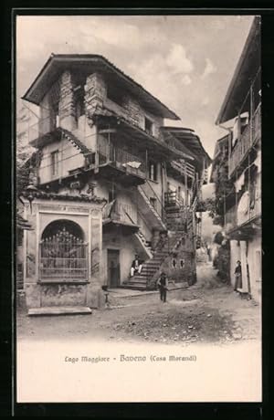 Bild des Verkufers fr Cartolina Baveno /Lago Maggiore, Casa Morandi zum Verkauf von Bartko-Reher