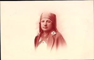 Foto Ansichtskarte / Postkarte Portrait einer Krankenschwester, Französisches Rotes Kreuz, 1926