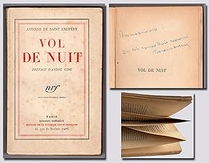 Rare book signed "VOL DE NUIT"