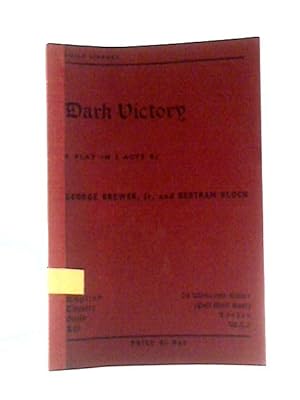 Seller image for Dark Victory for sale by World of Rare Books