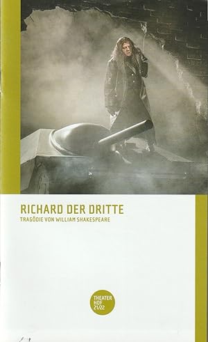 Bild des Verk�ufers f�r Programmheft William Shakespeare RICHARD DER DRITTE Premiere 17. April 2022 Spielzeit 2021 / 22 zum Verkauf von Programmhefte24 Schauspiel und Musiktheater der letzten 150 Jahre