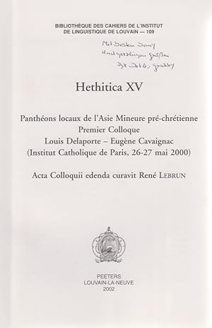 Ein Reinigungsritual für Mursili II. anläßlich seiner Thronbesteigung. [Aus: BCIL 109, Hethitica ...