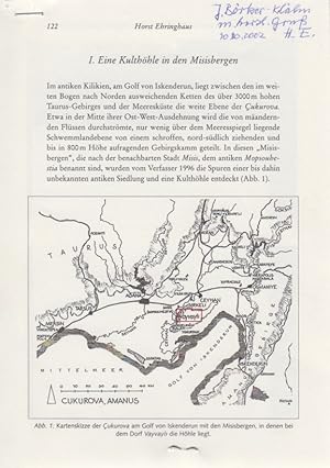 Seller image for Eine Kulthhle in den Misisbergen. [Aus: Klaus Brgmann (Hg.), Festschrift fr Walter Jagenburg zum 65. Geburtstag]. for sale by Fundus-Online GbR Borkert Schwarz Zerfa