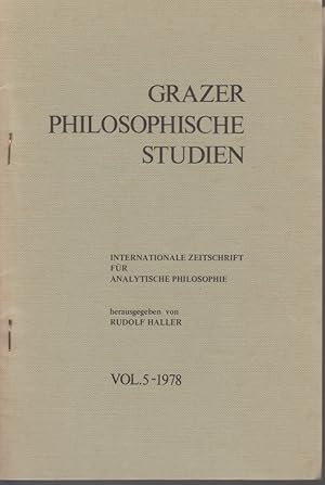 Image du vendeur pour On the Significance of the Correspondence between Franz Brentano and Edmund Husserl. [From: Grazer Philosophische Studien, Vol. 5, 1978]. mis en vente par Fundus-Online GbR Borkert Schwarz Zerfa